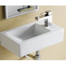 Santini Compact Rectangle Wall Basin 1TH 